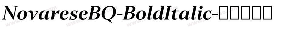 NovareseBQ-BoldItalic字体转换