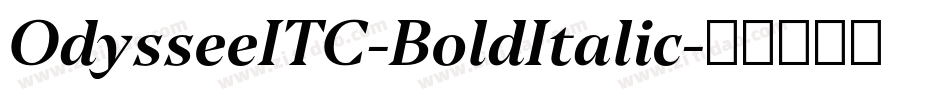 OdysseeITC-BoldItalic字体转换