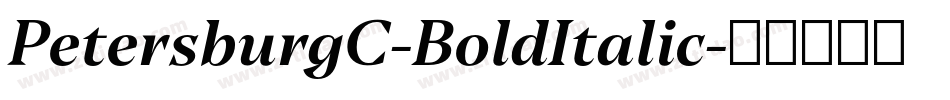 PetersburgC-BoldItalic字体转换