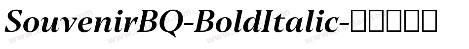 SouvenirBQ-BoldItalic字体转换