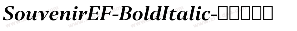 SouvenirEF-BoldItalic字体转换