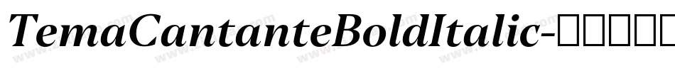 TemaCantanteBoldItalic字体转换