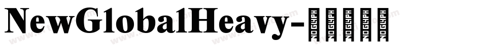 NewGlobalHeavy字体转换
