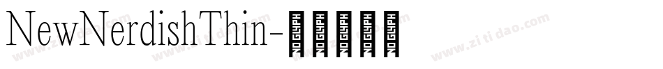 NewNerdishThin字体转换
