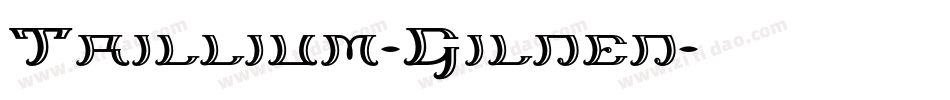 Trillium-Gilded字体转换