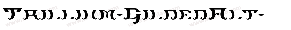 Trillium-GildedAlt字体转换