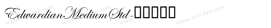 EdwardianMediumStd字体转换