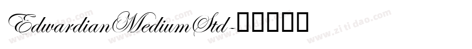 EdwardianMediumStd字体转换