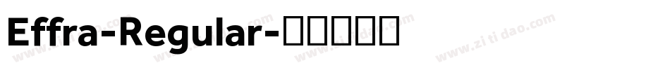 Effra-Regular字体转换