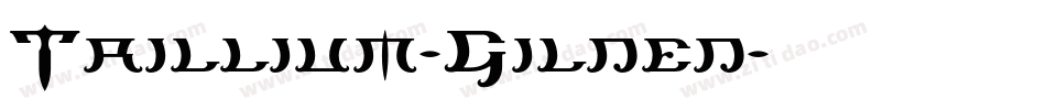 Trillium-Gilded字体转换