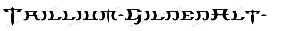 Trillium-GildedAlt字体转换