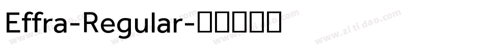 Effra-Regular字体转换