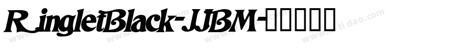 RingletBlack-JJBM字体转换
