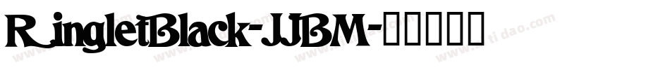 RingletBlack-JJBM字体转换