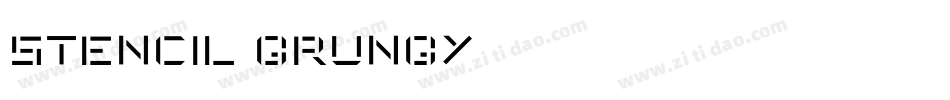 Stencil-grungy字体转换