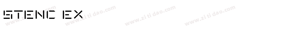 stenc_ex字体转换