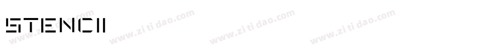 stenci1字体转换