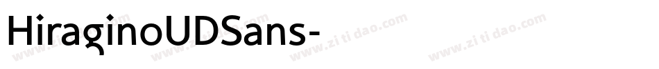 HiraginoUDSans字体转换