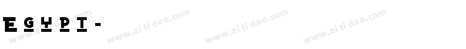 Egypt字体转换