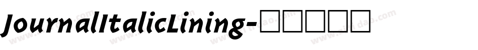 JournalItalicLining字体转换