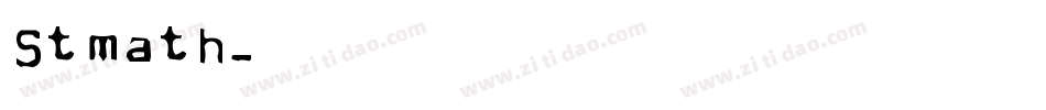 Stmath字体转换