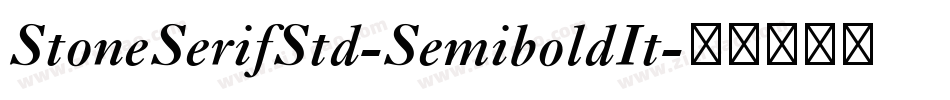 StoneSerifStd-SemiboldIt字体转换