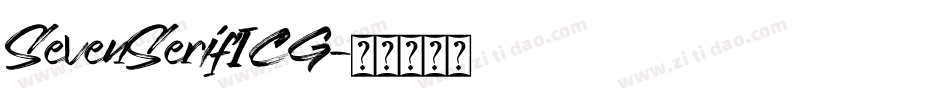 SevenSerifICG字体转换