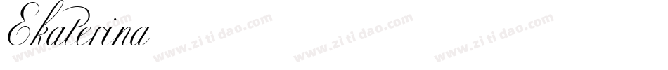 Ekaterina字体转换