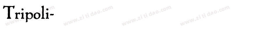 Tripoli字体转换
