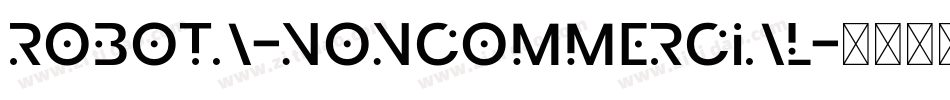 Robota-NonCommercial字体转换
