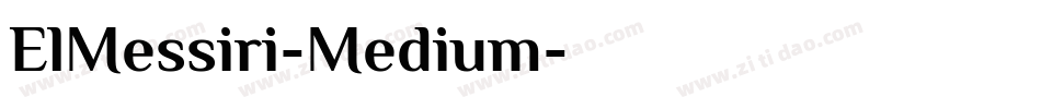 ElMessiri-Medium字体转换