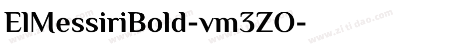 ElMessiriBold-vm3ZO字体转换