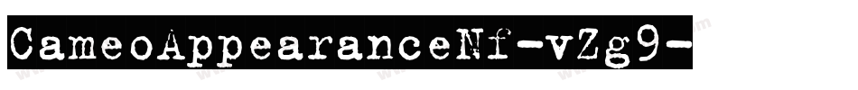 CameoAppearanceNf-vZg9字体转换