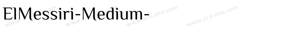 ElMessiri-Medium字体转换