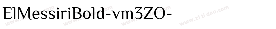 ElMessiriBold-vm3ZO字体转换