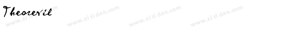 Theorevil字体转换