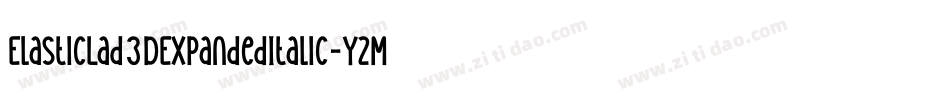 ElasticLad3DExpandedItalic-YzM6q字体转换