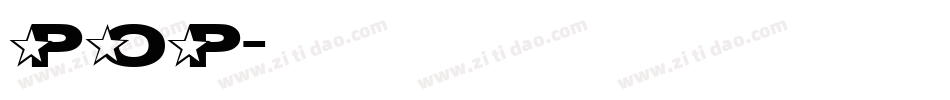 POP字体转换