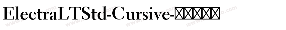 ElectraLTStd-Cursive字体转换