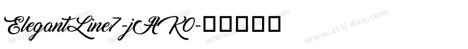 ElegantLine7-jAK0字体转换