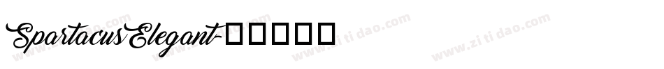 SpartacusElegant字体转换