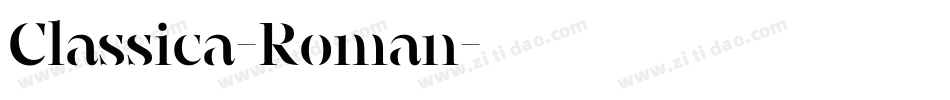 Classica-Roman字体转换