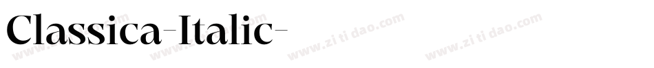 Classica-Italic字体转换