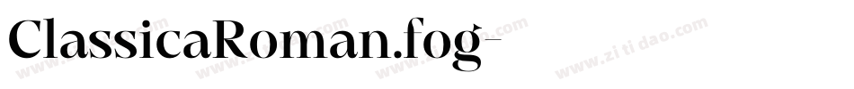 ClassicaRoman.fog字体转换