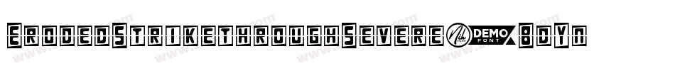 ErodedStrikethroughSevere-BdYn字体转换