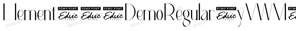 Element120DemoRegular-yVWM字体转换