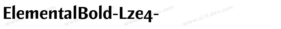 ElementalBold-Lze4字体转换