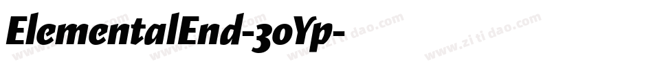 ElementalEnd-3oYp字体转换