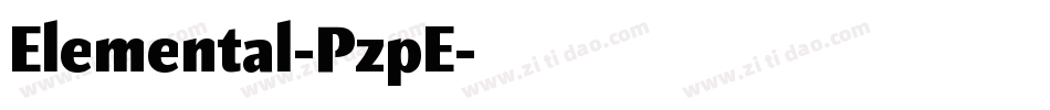 Elemental-PzpE字体转换
