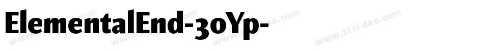ElementalEnd-3oYp字体转换